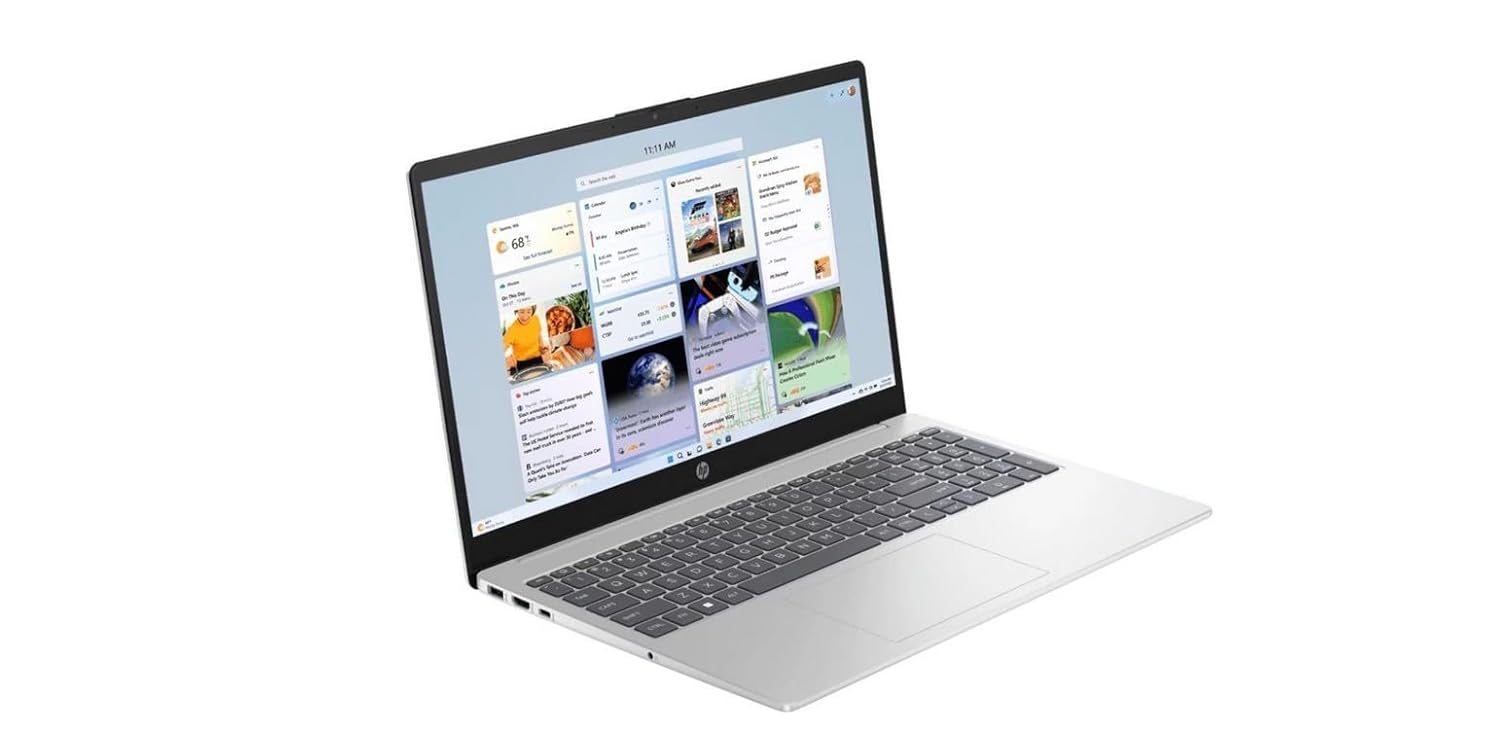 HP Laptop 15 Intel Core i3 13th Gen (8GB|512 GB SSD)/Window 11 Home 15-FD0533TU Laptop (15.6 inch,Natural Silver,1.59 kg, with MS Office