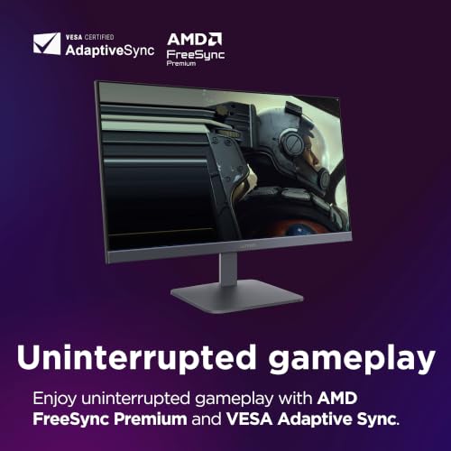 Lenovo LOQ 24-10 | 23.8" (60.45cm) FHD (1920x1080) IPS 200Hz Gaming Monitor | 0.5ms, HDR10 Compliance, AMD FreeSync, 99% sRGB, 2xHDMI 2.1 TMDS, 1xDP 1.4| Tilt | Lunar Grey | 68F1GACBIN